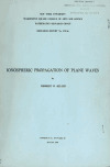 Book preview: Ionospheric propagation of plane waves by Herbert Bishop Keller