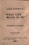 Book preview: Jack London's What life means to me. by Jack London