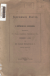 Book preview: Jefferson Davis : a memorial address delivered in St. Paul's Church, Richmond, Va., December 11, 1889 by Charles Minnigerode