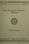 Book preview: John B. Stetson University Bulletin, 1944-1945 (Volume 45) by Arthur Mee