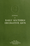 Book preview: Journal of early southern decorative arts [serial] (Volume 9, 1 (1983)) by Museum of Early Southern Decorative Arts
