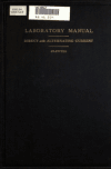 Book preview: Laboratory manual. Direct and alternating current by Clarence Edward Clewell
