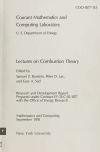 Book preview: Lectures on combustion theory; lectures given in a seminar held during spring semester 1977 at the Courant Institute. Ed by Samuel Z Burstein