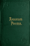 Book preview: Life and poems of Henry Anderton, of Walton-le-Dale by Henry Anderton