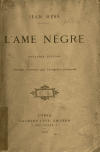 Book preview: L'âme nègre by Jean Hess