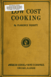 Book preview: Low cost cooking by Florence Nesbitt