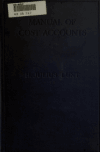 Book preview: Manual of cost accounts by Henry Julius Lunt