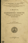 Book preview: A manual of dangerous insects likely to be introduced in the United States through importations by United States. Bureau of Entomology