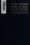 Book preview: Many moods and many minds; a book of poems by Louis James Block