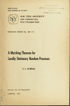 Book preview: A matching theorem for locally stationary random processes by Richard A Silverman