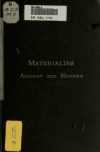 Book preview: Materialism ancient and modern by Ellis Wynne
