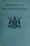 Book preview: Memorials of old Nottinghamshire by Everard Leaver Guilford