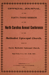 Book preview: Minutes of the North Carolina Conference of the Methodist Episcopal Church, ... session [serial] (Volume 1901) by Methodist Episcopal Church. North Carolina Confere