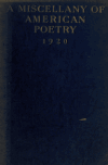 Book preview: A miscellany of American poetry 1920 by Robert Frost
