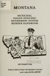 Book preview: Montana municipal police officers' retirement system member handbook (Volume 2000) by Montana. Public Employees' Retirement Board