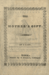 Book preview: The mother's gift by George Moses Price