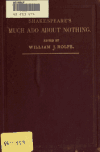 Book preview: Shakespeare's comedy of Much ado about nothing by William Shakespeare