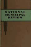 Book preview: National municipal review (Volume 41) by National Municipal League