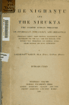Book preview: The Nighantu and the Nirukta, the oldest Indian treatise on etymology, philology, and semantics (Volume 1) by Lakshman Sarup