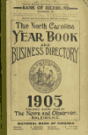 Book preview: The North Carolina year book and business directory [serial] (Volume 1905) by Montana. Office of the State Auditor