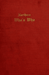 Book preview: Northern who's who; a biographical dictionary of men and women by C. W. Parker