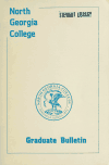 Book preview: North Georgia College Graduate Bulletin 1985-87 by North Georgia College