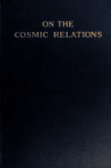 Book preview: On the cosmic relations (Volume 2) by Henry Holt
