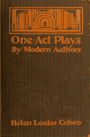 Book preview: One-act plays by modern authors by Unknown