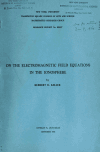 Book preview: On the electromagnetic field equations in the ionosphere by Herbert Bishop Keller