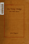 Book preview: On Vimy Ridge and other poems by John Alexander Ferguson
