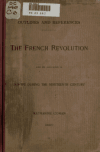 Book preview: Outlines and references. The French revolution and its influence in Europe during the nineteenth century by Katharine Coman