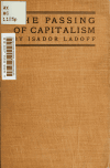 Book preview: The passing of capitalism, and the mission of socialism by Isador Ladoff