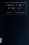 Book preview: Pestalozzi and elementary education, by Gabriel Compayré