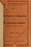 Book preview: The physical configuration of the Australian continent by Ernest Favenc