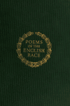 Book preview: Poems of the English race by Raymond Macdonald Alden