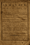 Book preview: Poor Will's almanack, for the year of our Lord ... (Volume 1795) by William Andrews