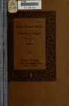Book preview: Early printed books; annotated catalogue, with introduction and epilogue by Walter M. Hill