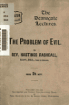 Book preview: The problem of evil by Hastings Rashdall