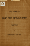 Book preview: Prospectus of the Humbird land and improvement company, Cumberland, Allegany county, Maryland .. by Cumberland Humbird land and improvement company