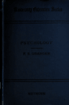 Book preview: Psychology : a short account of the human mind by F. S Granger