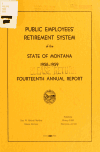 Book preview: Public Employees' Retirement System of the state of Montana ... annual report (Volume 1959) by Montana. Public Employees' Retirement System