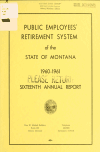 Book preview: Public Employees' Retirement System of the state of Montana ... annual report (Volume 1961) by Montana. Public Employees' Retirement System