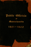 Book preview: Public officials of Massachusetts by William Newton Clarke