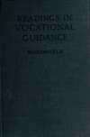 Book preview: Readings in vocational guidance by Meyer Bloomfield