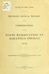 Book preview: Report (Volume 1) by New York (State) Commissioners of state reservatio