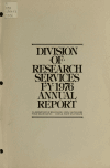 Book preview: Report of program activities : National Institutes of Health. Division of Research Services (Volume 1976) by National Institutes of Health(U.S.). Division of R