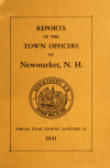 Book preview: Reports of the selectmen and town treasurer and the superintendent of public schools of the Town of Newmarket, for the year (1940) by Newmarket (N.H. : Town)