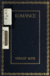Book preview: Romance by Ernest Rhys