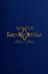 Book preview: Roster, Fourth Regiment New Hampshire Volunteers by John G Hutchinson