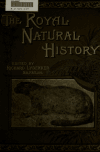 Book preview: The royal natural history (Volume 4) by Richard Lydekker